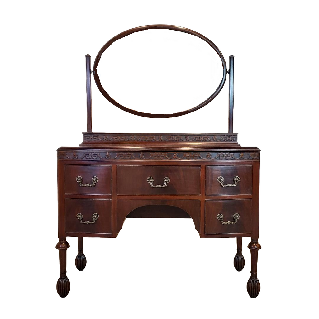 Vintage Dressing Vanity with Mirror – Kennedy Galleries