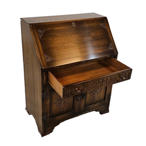Vintage Oak Secretary Desk