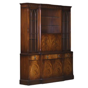 Mahogany Bookcase with Display