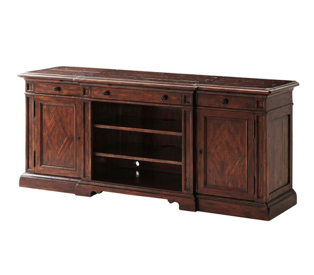 Rustic Breakfront Rustic Breakfront TV Console – Kennedy Galleries