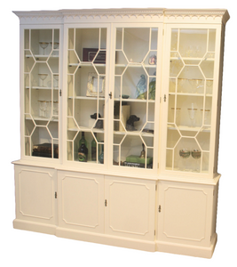 Bookcase/Breakfront In White Finish