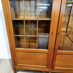 Antique Three Door Bookcase Satinwood