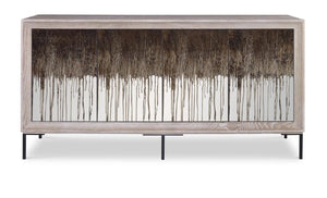 Customizable Details II Four Door Low Credenza