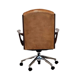Brown Leather Work Chair