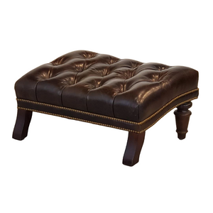 Tufted Chair with Ottoman