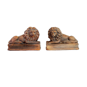 Lion Statues Bookends