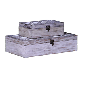 Grey Wooden Box Set
