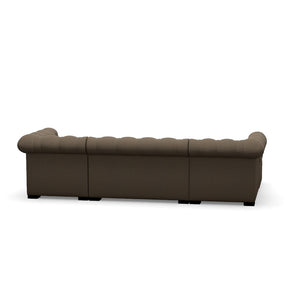 Customizable Chstrfield Sectional Sofa (LAF Chaise / Armless Love Seat / RAF Chaise) 41"D