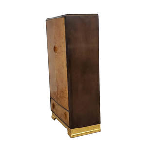 Burled Walnut Cocktail Cabinet