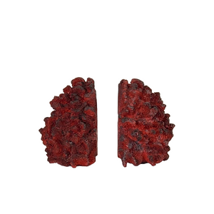 Red Coral Bookends