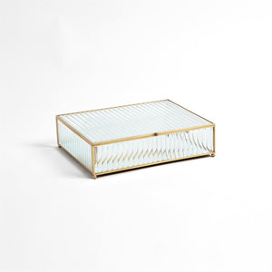 Reeded Glass Large Box