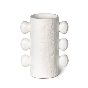 White Maché Vase