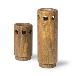 Wood Vase Set