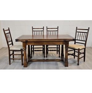 Traditional Vintage Oak Dining Suite English