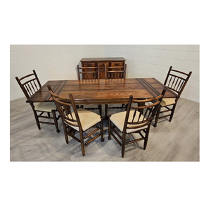 Traditional Vintage Oak Dining Suite English