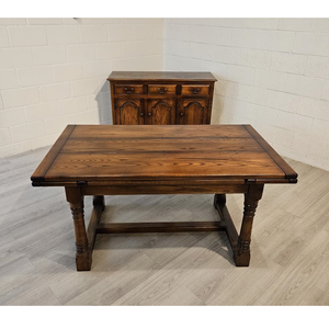 Traditional Vintage Oak Dining Suite English