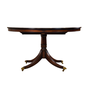 Mahogany Oval Expandable Dining Table