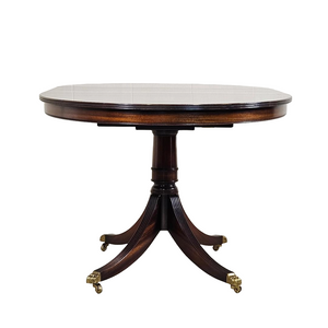 Mahogany Oval Expandable Dining Table