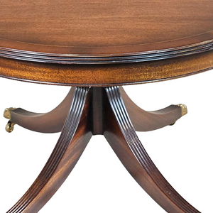 Mahogany Oval Expandable Dining Table