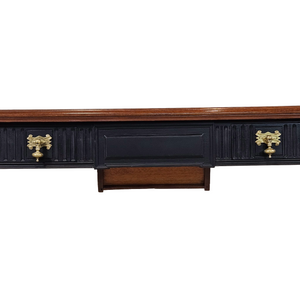 Console Table with Flamed Mahogany Top with Edge Banding