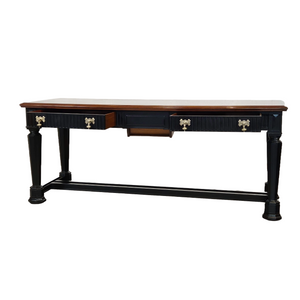 Console Table with Flamed Mahogany Top with Edge Banding