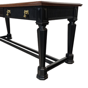 Console Table with Flamed Mahogany Top with Edge Banding