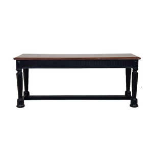 Console Table with Flamed Mahogany Top with Edge Banding