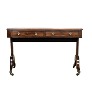Antique Writing Desk with Leather Top