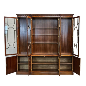 English Mahogany Breakfront