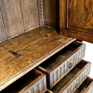 Henry II Armoire and Oak Cabinet