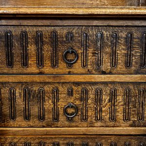 Henry II Armoire and Oak Cabinet