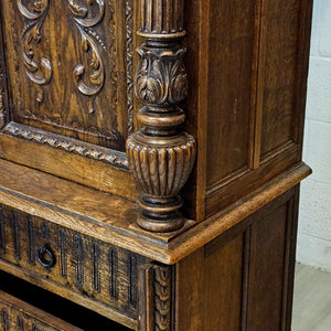 Henry II Armoire and Oak Cabinet