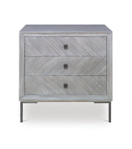Customizable Details II Three Drawer Small Nightstand