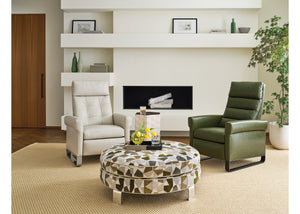 Customizable Milo Curved Steel Base Recliner