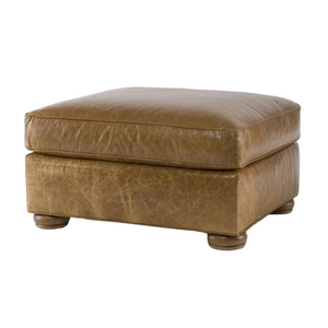 Customizable Leatherstone Small Ottoman