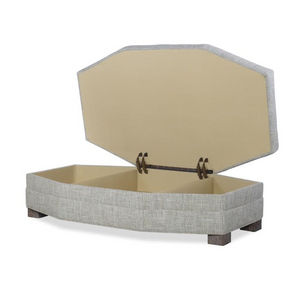 Customizable Cornerstone Wedge Storage Ottoman