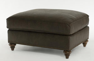 Customizable Leatherstone Small Ottoman